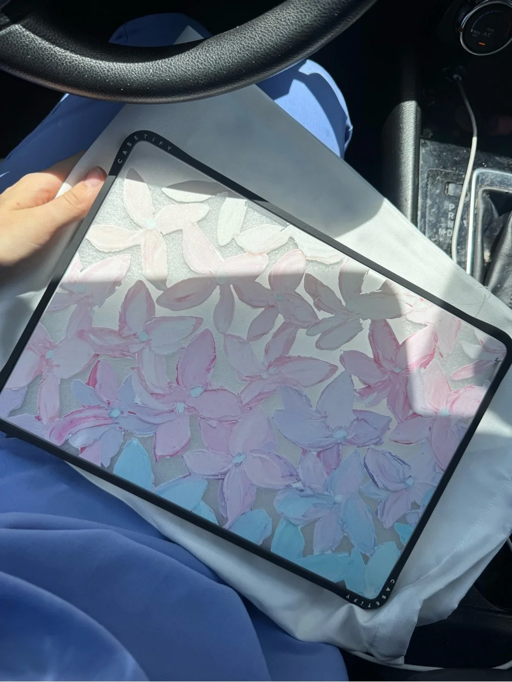 CASETiFY MacBook Pro 14 Case Clear Hydrangea Blooms Floral Impact Resistant